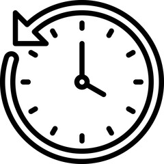 time rotation icon