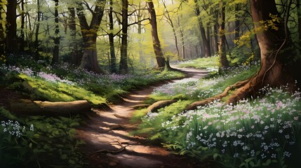 Obraz premium path in the forest