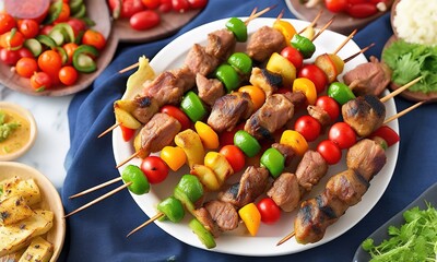 grilled chicken with vegetables