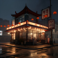 view of the china, restaurant generated by AI