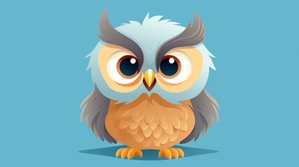 Charming Baby Owl Illustration