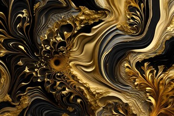 abstract background with gold generated by AI technology