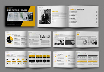 Business Plan Brochure Design Template