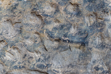 Detail of the stone worked by years of water exposure