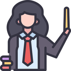 teacher woman icon