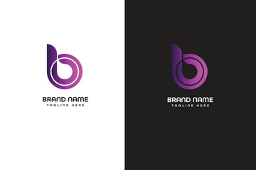B letter modern logo