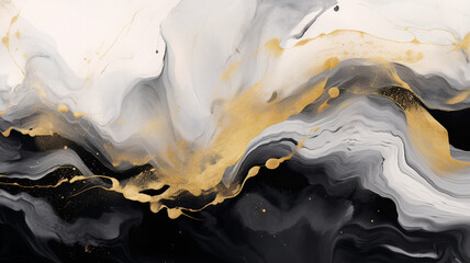 gold marble background with abstract splashes texture