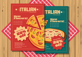 Italian Restaurant Flyer Layout