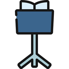 Fototapeta premium Music Stand Icon