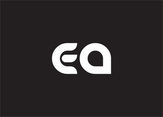 ea letter logo and monogram design