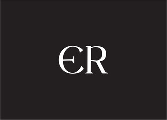 er letter logo and monogram design