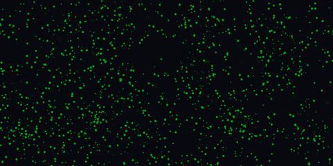 Abstract green alpha Glitter Explosion on Black Background. Celebration xmas vector design and holiday bright night space asteroid . Galaxy glowing with stars and  motion space with magic