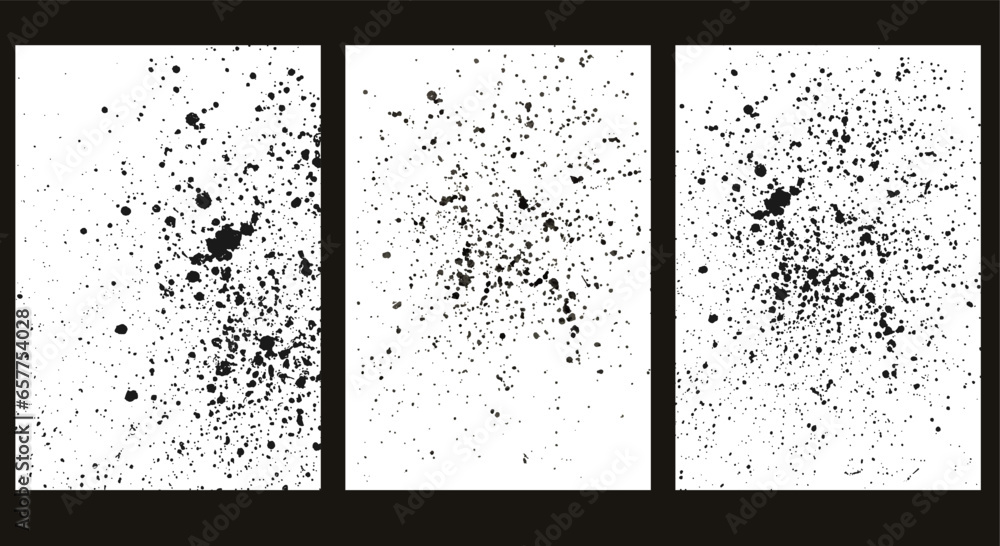 Poster grunge texture effect. abstract splattered background. liquid paint drip drop splash and ink splatte