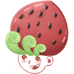 Strawberry cartoon 