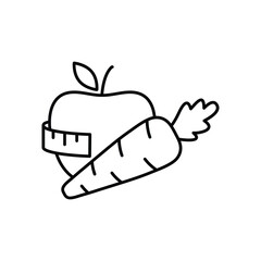 diet icon  vector heaithy food icon 