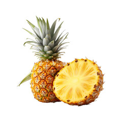 pineapple on white background