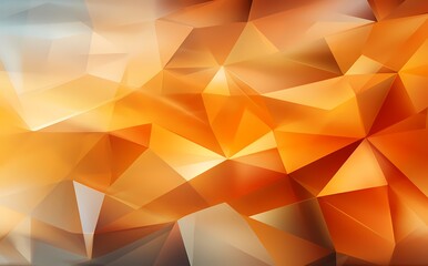 Abstract orange and white polygon shapes on a vibrant orange background