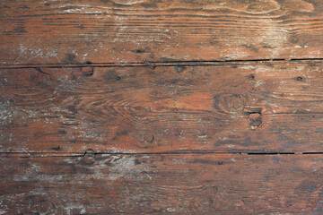 Old brown wooden background. Timber board tetxure