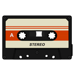 레트로 카세트 테이프 Retro Cassette Tape