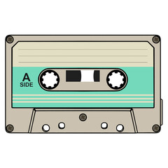 레트로 카세트 테이프 Retro Cassette Tape