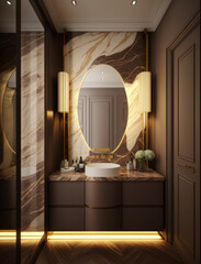 luxury bathroom interior