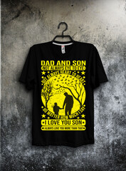 
Dad and son not always eye to eye but always heart to heart no matter how much I say I love you son I always love you more than that T-Shirt 
