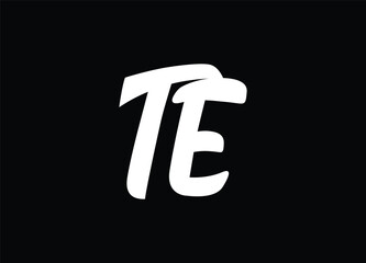 te logo digital logo technology logo smart logo stylish logo and monogram logo