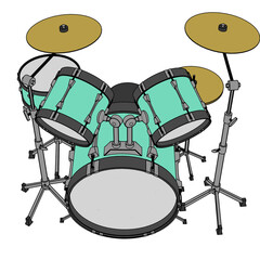 카툰 드럼 Cartoon Drum