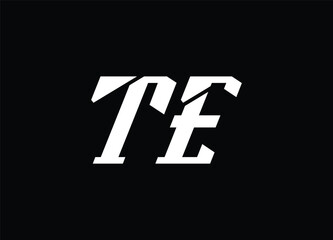 te logo digital logo technology logo smart logo stylish logo and monogram logo