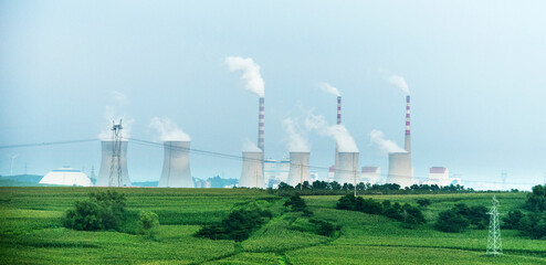 Cooling towers of power plant