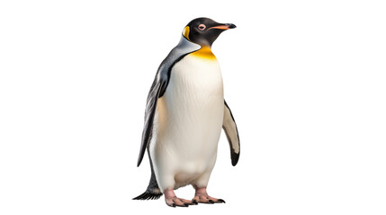 Fototapeta premium Penguin isolated on a transparent background.