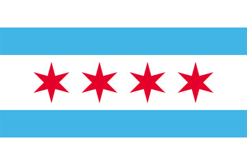Flag of Chicago, Illinois