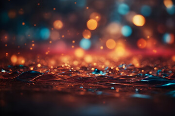 Artificial intelligence tech background. Digital technology, deep learning and big data concept. AI Generated.