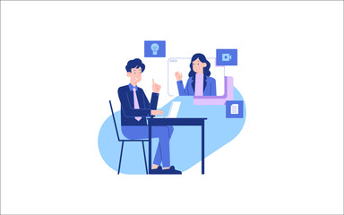 Business Illustration, vector