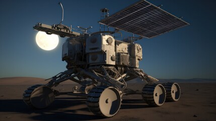 armored all-terrain vehicle for moving through hard-to-reach places and other planets. exploration of new worlds