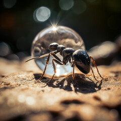 little person pet giant ant