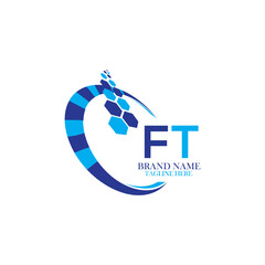 FT letter logo. FT simple and modern logo. FT luxurious alphabet design. Elegant and stylish FT logo design for your company FT letter logo vector design. backround with white
