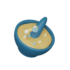 mortar pharmacy 3d icon