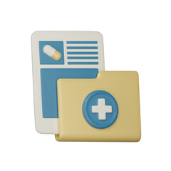 Fototapeta premium pharmacy report 3d icon