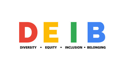 Diversity, Equity, Inclusion, Belonging Concept. Foundational Elements of Deib. For Organizations, Communities, and Societies. 2 - obrazy, fototapety, plakaty