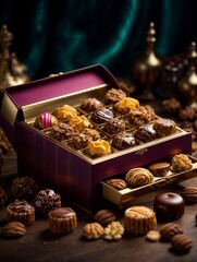 Exquisite gourmet box of finest Belgian praline