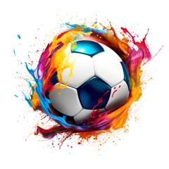 Fototapeta premium soccer colorful background removal