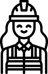 worker woman icon