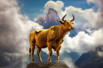 The story of the golden calf in Exodus - biblical story (Generative AI)