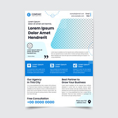 Corporate Business Flyer Template Print Ready Vector File