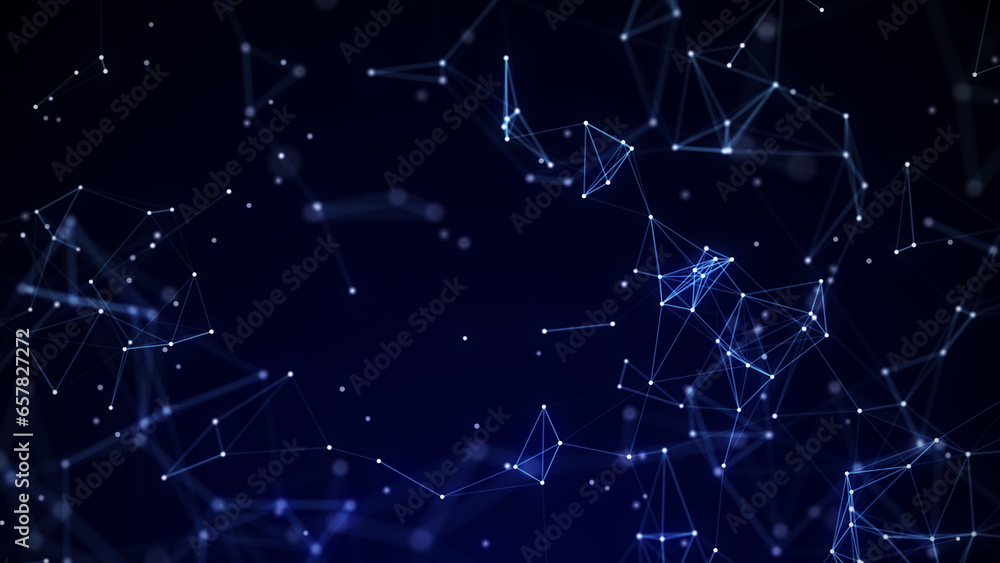 Poster modern network connection texture background. abstract technology with particles. digital futuristic