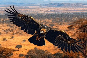 Fototapeta premium Vulture flying