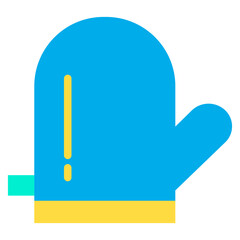 Fototapeta premium Flat Cook Glove icon