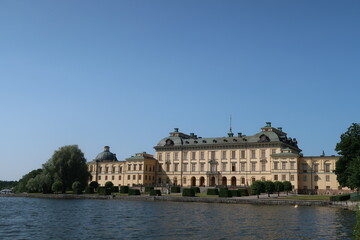 Fototapeta na wymiar Beautiful Drottningsholm castle near Stockholm
