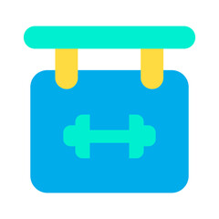 Obraz premium Flat Sign Board icon